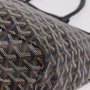 GOYARD Saint Louis PM Tote Bag Coated Canvas Black Silver Auth 180875-14