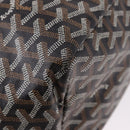 GOYARD Saint Louis PM Tote Bag Coated Canvas Black Silver Auth 180875-15