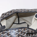 GOYARD Saint Louis PM Tote Bag Coated Canvas Black Silver Auth 180875-18