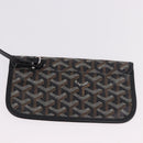 GOYARD Saint Louis PM Tote Bag Coated Canvas Black Silver Auth 180875-20