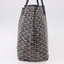 GOYARD Saint Louis PM Tote Bag Coated Canvas Black Silver Auth 180875-3