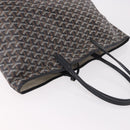 GOYARD Saint Louis PM Tote Bag Coated Canvas Black Silver Auth 180875-6