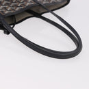 GOYARD Saint Louis PM Tote Bag Coated Canvas Black Silver Auth 180875-7
