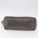 GOYARD Saint Louis PM Tote Bag Coated Canvas Black Silver Auth 180875-5