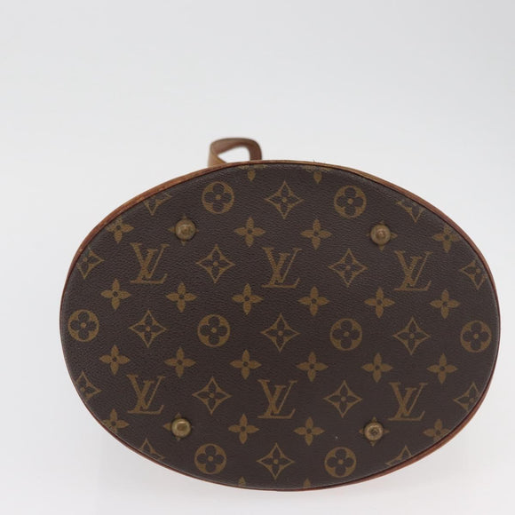 LOUIS VUITTON Monogram Bucket GM Shoulder Bag M42236 LV Auth 180877