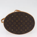 LOUIS VUITTON Monogram Bucket GM Shoulder Bag M42236 LV Auth 180879-5
