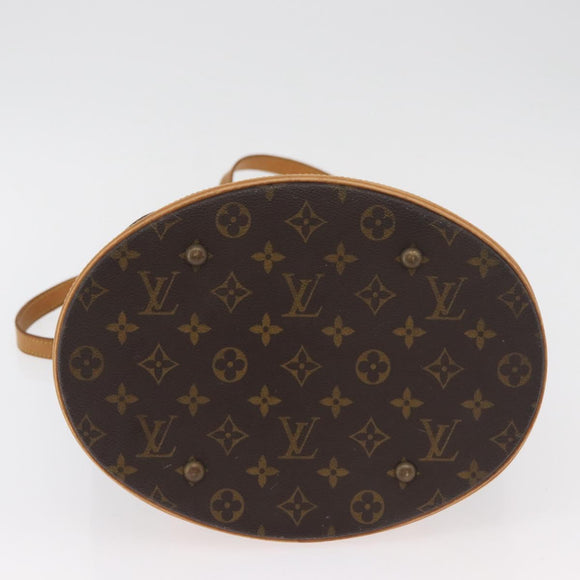 LOUIS VUITTON Monogram Bucket GM Shoulder Bag M42236 LV Auth 180879