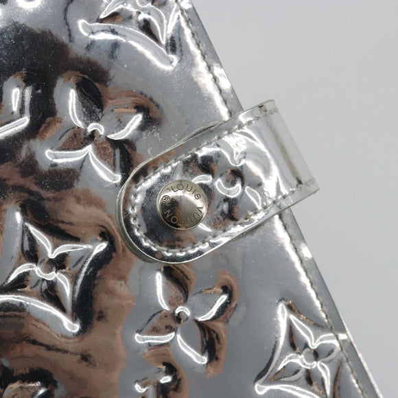 LOUIS VUITTON Monogram Miroir Agenda PM Planneromslag Zilver R20963 Auth 180884A
