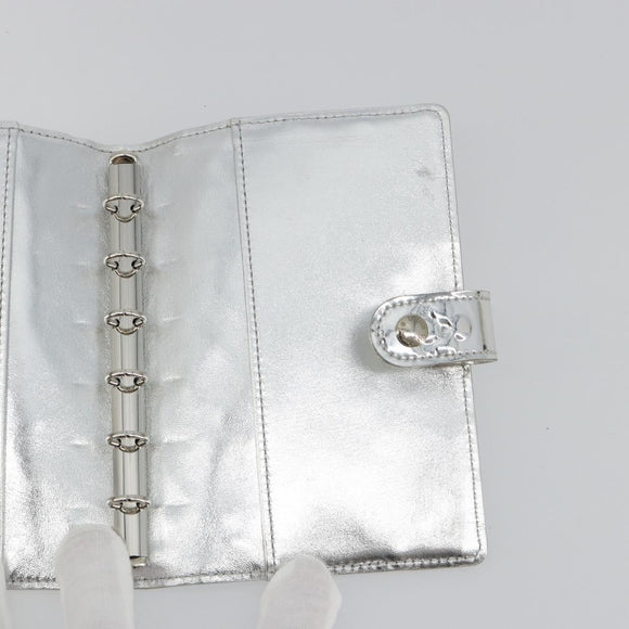 LOUIS VUITTON Monogram Miroir Agenda PM Planneromslag Zilver R20963 Auth 180884A
