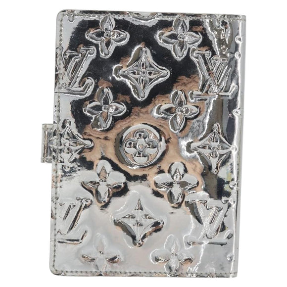 LOUIS VUITTON Monogram Miroir Agenda PM Planneromslag Zilver R20963 Auth 180884A