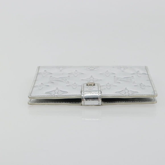 LOUIS VUITTON Monogram Miroir Agenda PM Planneromslag Zilver R20963 Auth 180884A