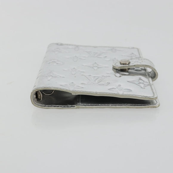 LOUIS VUITTON Monogram Miroir Agenda PM Planneromslag Zilver R20963 Auth 180884A