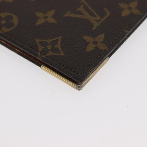 LOUIS VUITTON Monogram Notizbuchhülle LV Auth 180886A