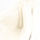 CHANEL Matelasse Pouch Coated Canvas White Silver CC Auth 180887A-15