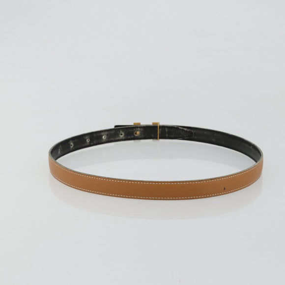HERMES Constance Mini Belt Leder Beige Gold Auth 180888