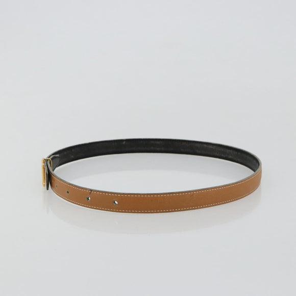 HERMES Constance Mini Belt Leder Beige Gold Auth 180888