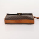 CELINE Macadam Canvas Clutch Bag PVC Leather 5 Set Brown Beige Auth 180889-10
