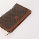 CELINE Macadam Canvas Clutch Bag PVC Leather 5 Set Brown Beige Auth 180889-14