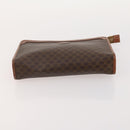 CELINE Macadam Canvas Clutch Bag PVC Leather 5 Set Brown Beige Auth 180889-15