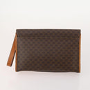 CELINE Macadam Canvas Clutch Bag PVC Leather 5 Set Brown Beige Auth 180889-8