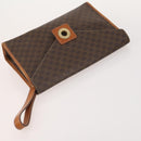 CELINE Macadam Canvas Clutch Bag PVC Leather 5 Set Brown Beige Auth 180889-9