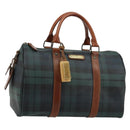 Polo Ralph Lauren Boston Bag Leather PVC Green Auth 180894A-1