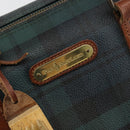 Polo Ralph Lauren Boston Bag Leather PVC Green Auth 180894A-15