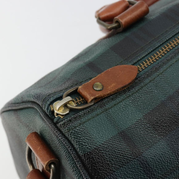 Polo Ralph Lauren Boston Bag Leather PVC Green Auth 180894A