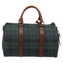Polo Ralph Lauren Boston Bag Leather PVC Green Auth 180894A-3
