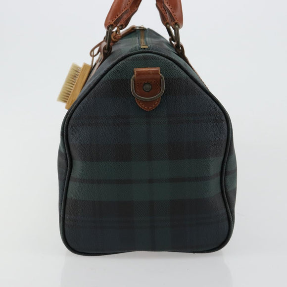 Polo Ralph Lauren Boston Bag Leather PVC Green Auth 180894A