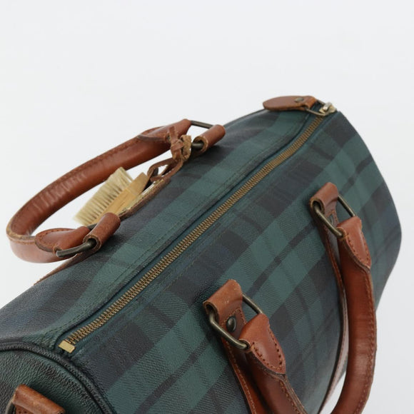 Polo Ralph Lauren Boston Bag Leather PVC Green Auth 180894A