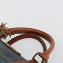 Polo Ralph Lauren Boston Bag Leather PVC Green Auth 180894A-8