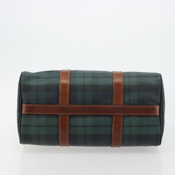 Polo Ralph Lauren Boston Bag Leather PVC Green Auth 180894A