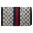 GUCCI GG Supreme Sherry Line Clutch Tas PVC Marine Goud 41 014 3087 25 Auth 180897-3