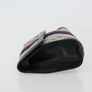 GUCCI GG Supreme Sherry Line Clutch Tas PVC Marine Goud 41 014 3087 25 Auth 180897-5