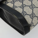 GUCCI GG Supreme Sherry Line Clutch Tas PVC Marine Goud 41 014 3087 25 Auth 180897-9