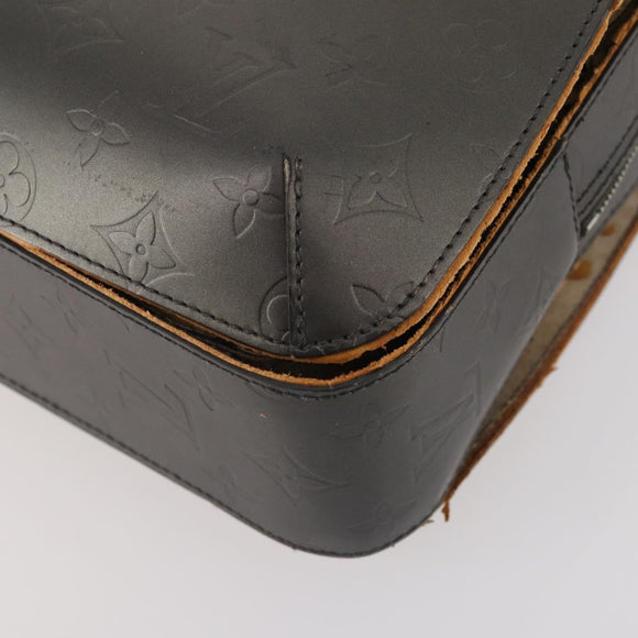 LOUIS VUITTON Monogram Mat Malden Handtasche Schwarz M55132 LV Auth 180898