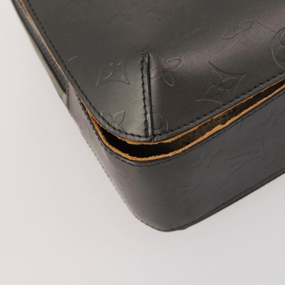 LOUIS VUITTON Monogram Mat Malden Handtasche Schwarz M55132 LV Auth 180898