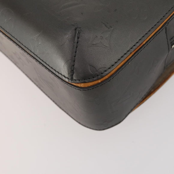 LOUIS VUITTON Monogram Mat Malden Handtasche Schwarz M55132 LV Auth 180898