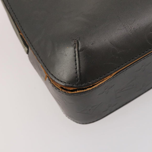 LOUIS VUITTON Monogram Mat Malden Handtasche Schwarz M55132 LV Auth 180898