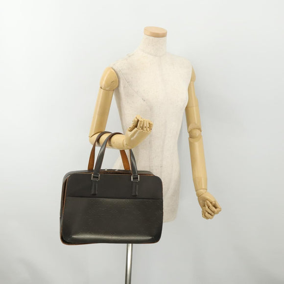 LOUIS VUITTON Monogram Mat Malden Handtasche Schwarz M55132 LV Auth 180898