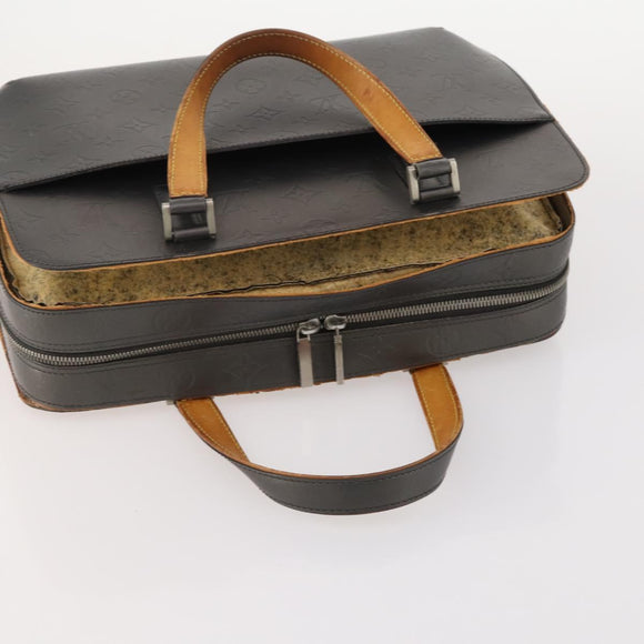 LOUIS VUITTON Monogram Mat Malden Handtasche Schwarz M55132 LV Auth 180898