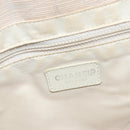CHANEL New Travel Line Tote Bag Nylon Beige Gold CC Auth 180904-18