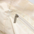 CHANEL New Travel Line Tote Bag Nylon Beige Gold CC Auth 180904-21