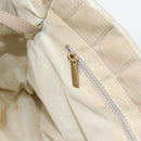 CHANEL New Travel Line Shopper Nylon Beige Goud CC Auth 180906-19
