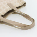 CHANEL New Travel Line Shopper Nylon Beige Goud CC Auth 180906-7