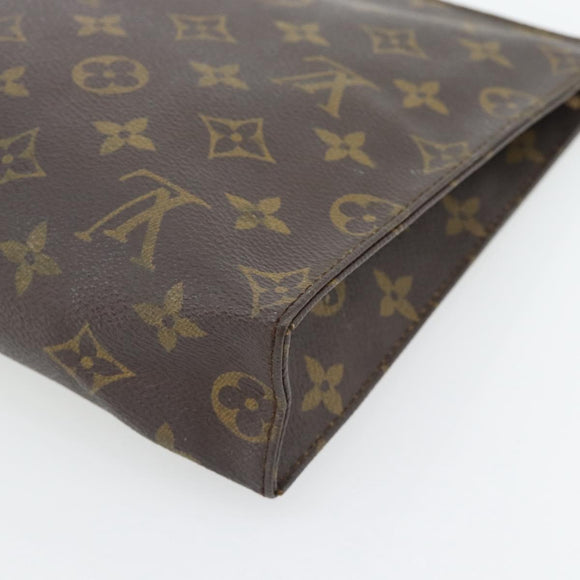 LOUIS VUITTON Monogram Poche Toilette 26 Pouch M47542 LV Auth 180910