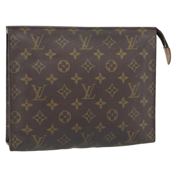 LOUIS VUITTON Monogram Poche Toilette 26 Pouch M47542 LV Auth 180910