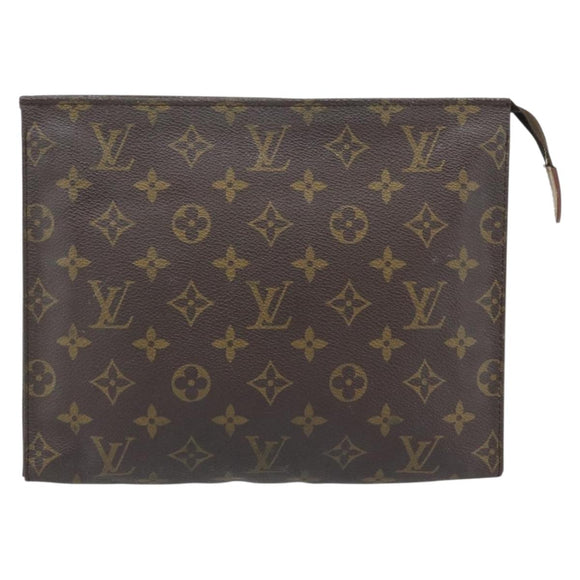 LOUIS VUITTON Monogram Poche Toilette 26 Pouch M47542 LV Auth 180910