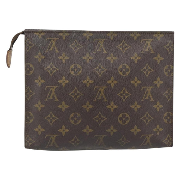 LOUIS VUITTON Monogram Poche Toilette 26 Pouch M47542 LV Auth 180910
